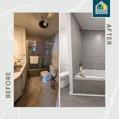 bathroom remodel, bathtub replacement, shower tile, custom tile work, bathroom renovation